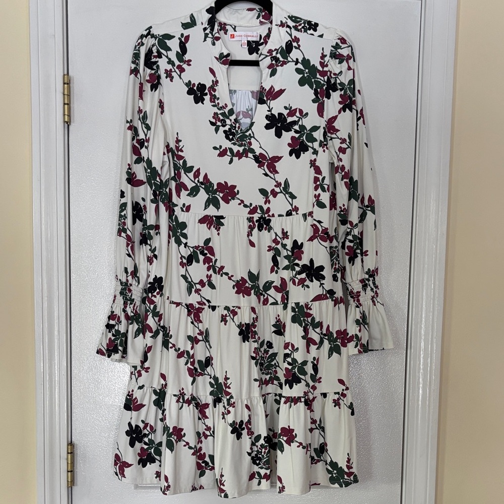 Jude Connally White Floral Long Sleeve Tammi Dress
